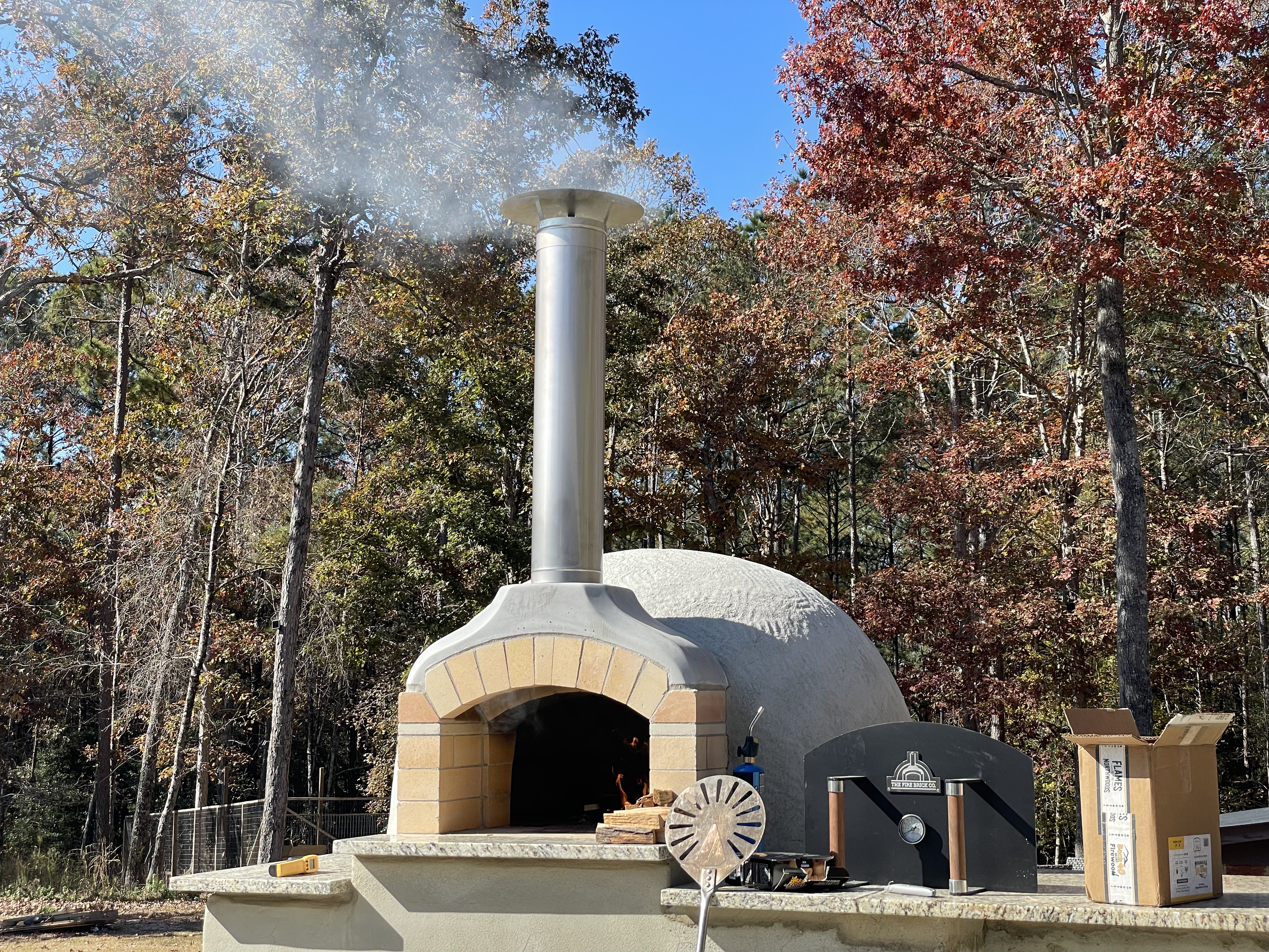 Custom fire feature project by Kalberer Construction