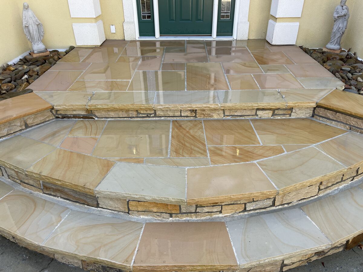 Decorative stone work project